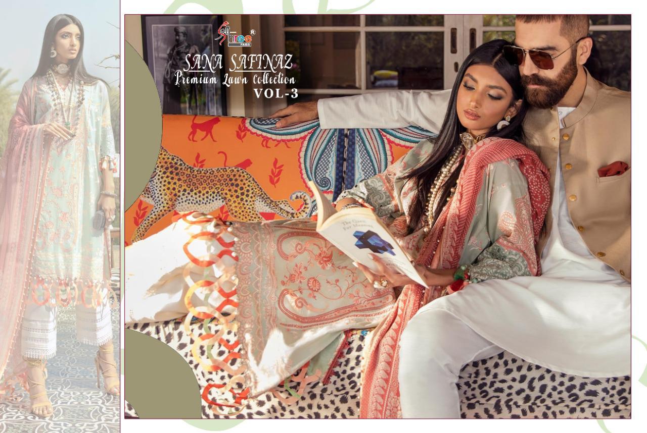 Shree Launching Sana Safinaz Premium Lawn Collection Vol  3 Pakistani Salwar Suits