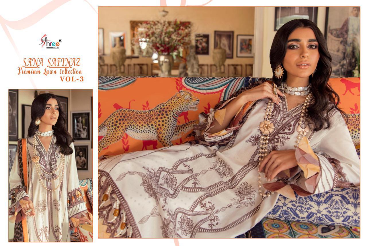 Shree Launching Sana Safinaz Premium Lawn Collection Vol  3 Pakistani Salwar Suits
