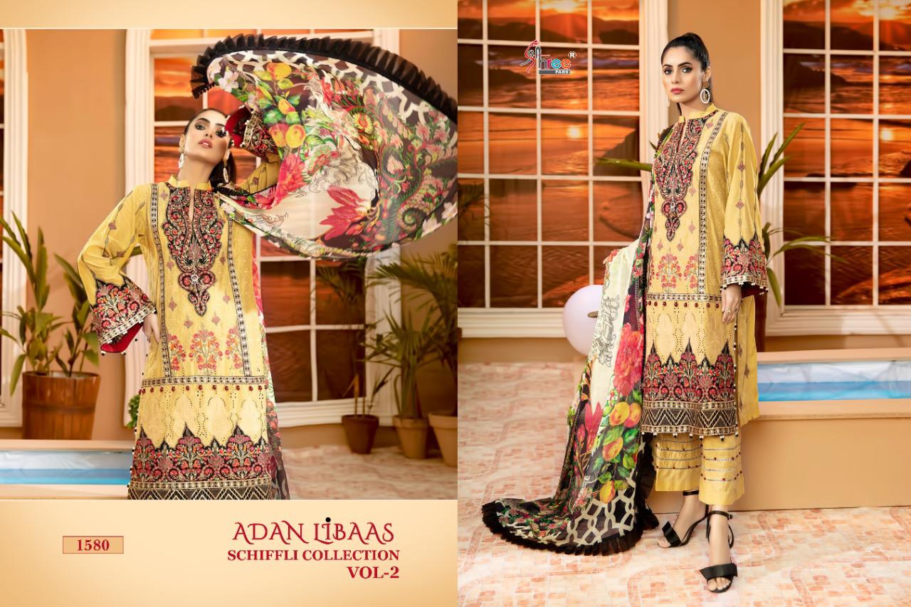Shree Presents Adan Libaas Schiffli Collection Vol 2 Pakistani Salwar Suits