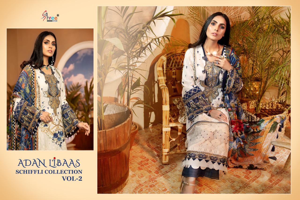 Shree Presents Adan Libaas Schiffli Collection Vol 2 Pakistani Salwar Suits