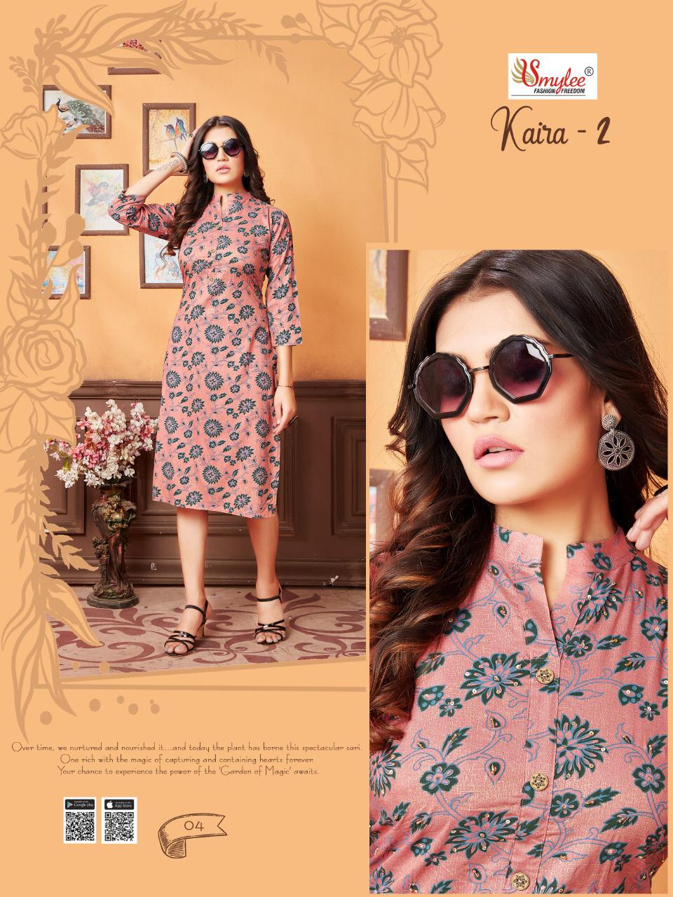 Smylee Buy Kaira Vol 2 Regular Wear  Printed Kurtis