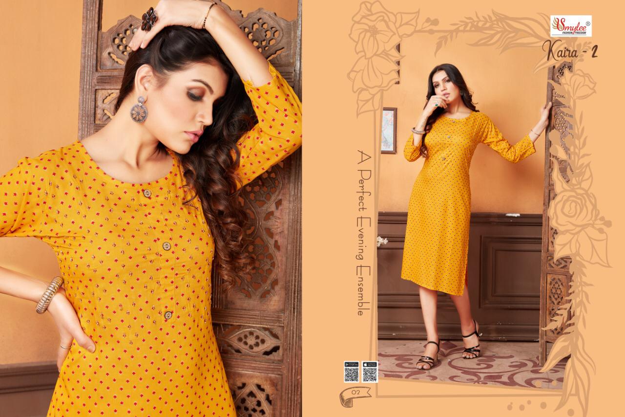 Smylee Buy Kaira Vol 2 Regular Wear  Printed Kurtis