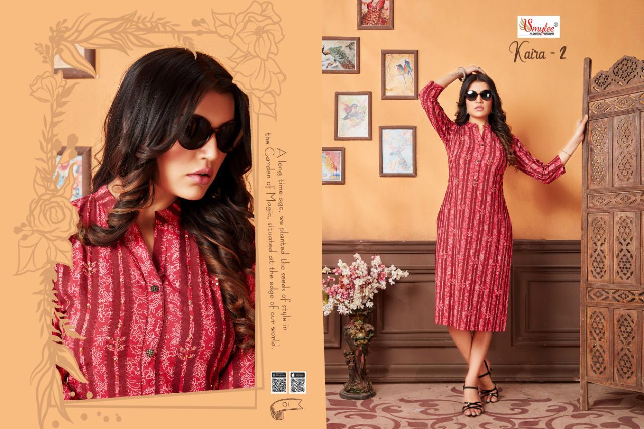 Smylee Buy Kaira Vol 2 Regular Wear  Printed Kurtis