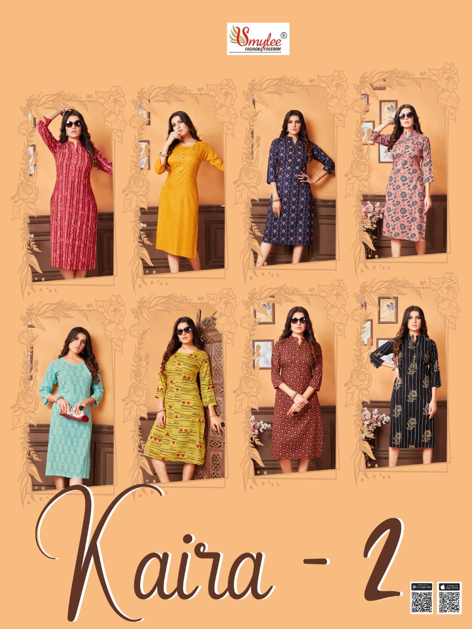 Smylee Buy Kaira Vol 2 Regular Wear  Printed Kurtis