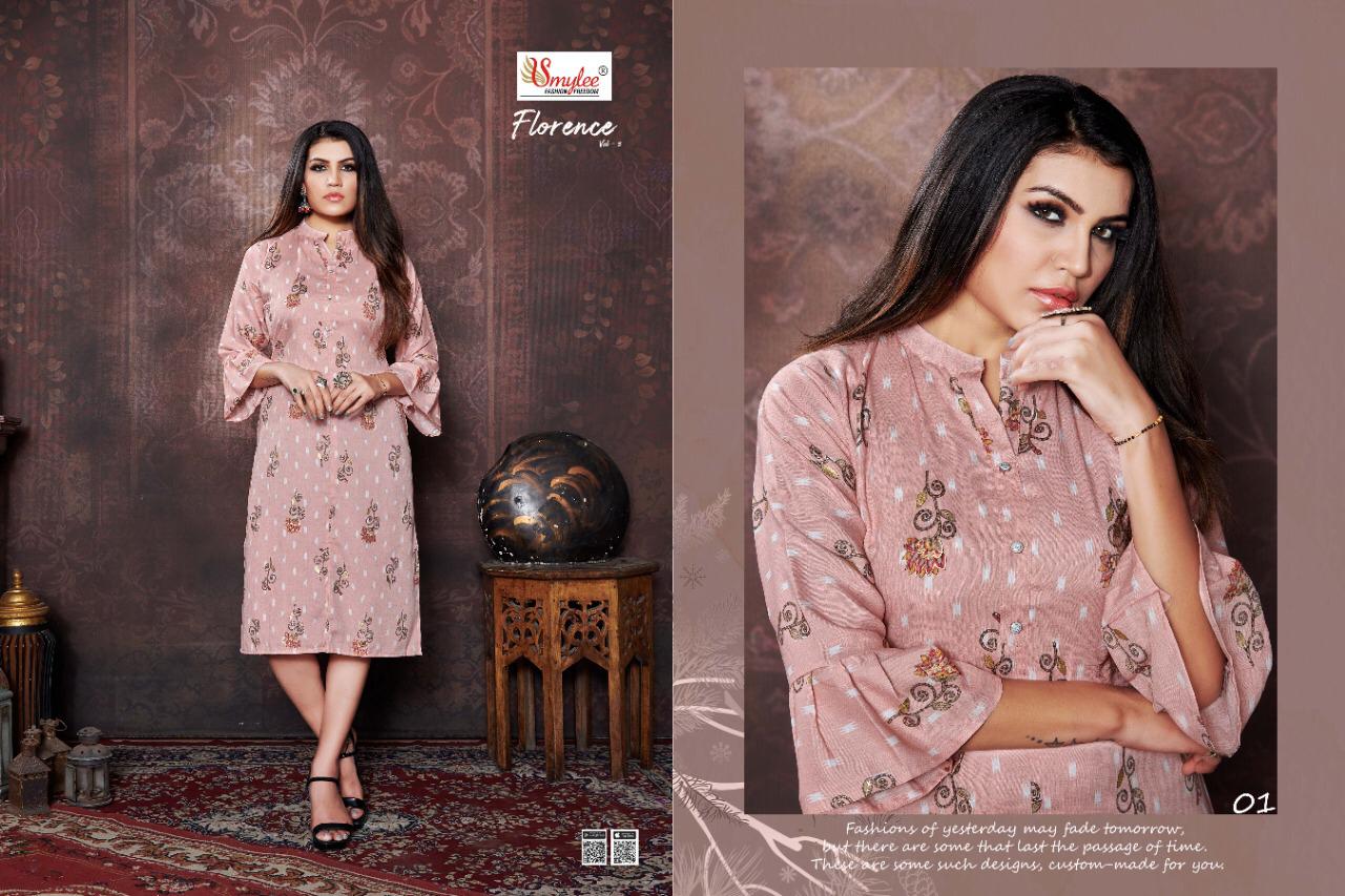 Smylee Presents Florence Vol 3 Printed  Kurtis Collection