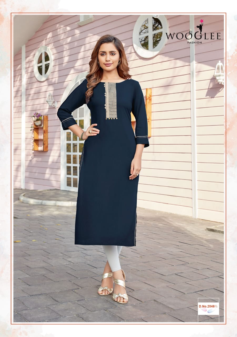 Wooglee Launching Barbella Vol 6 Latest Kurtis Catalogue