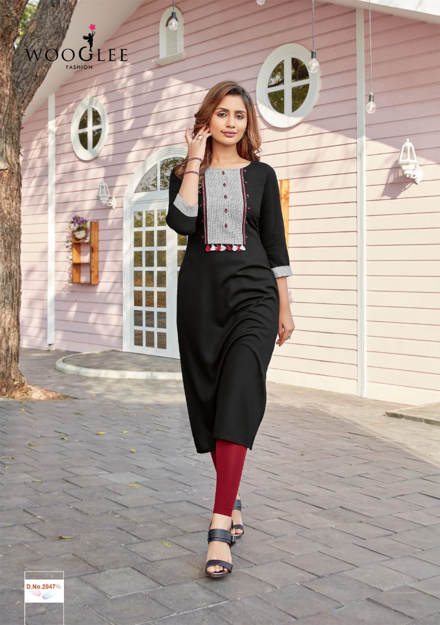 Wooglee Launching Barbella Vol 6 Latest Kurtis Catalogue
