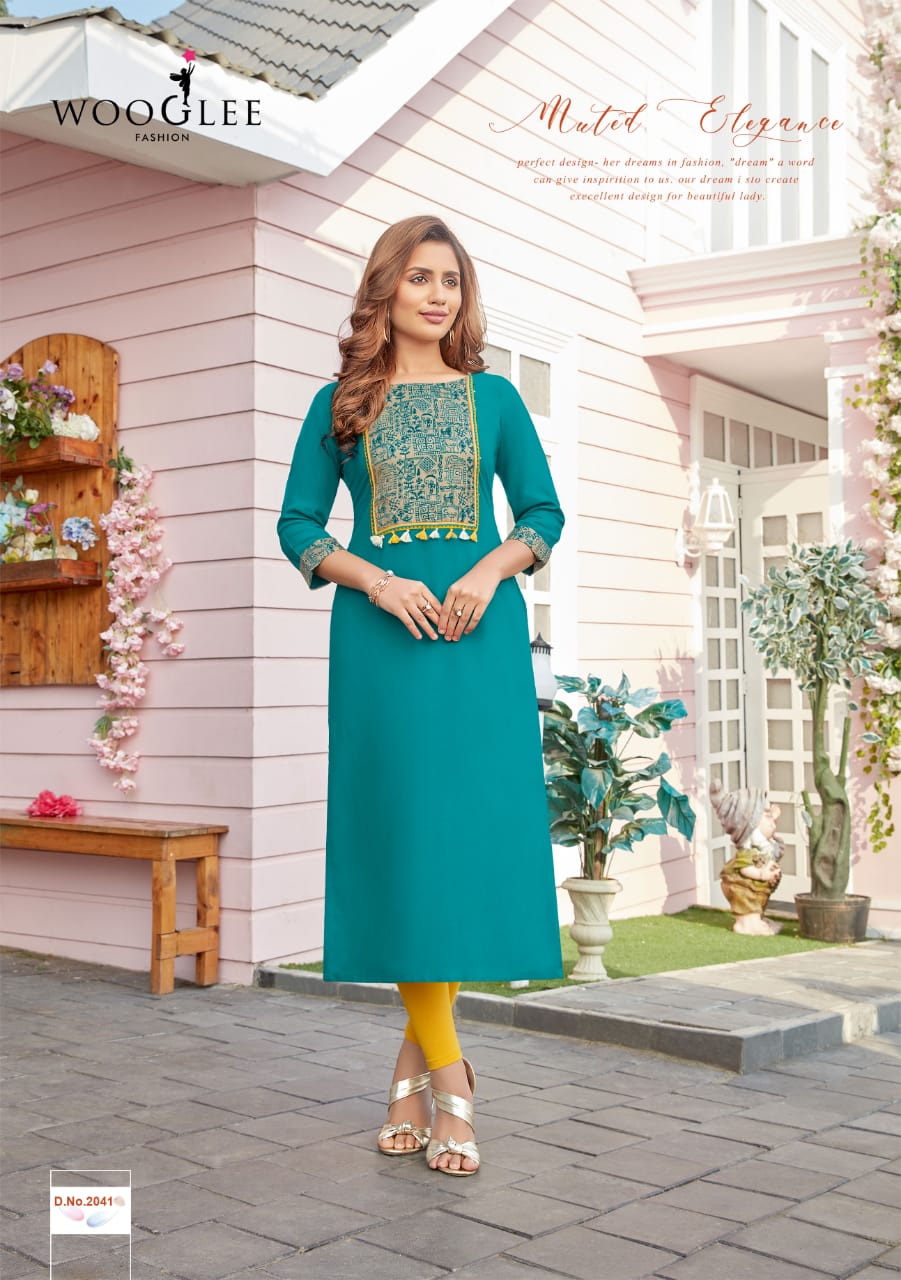 Wooglee Launching Barbella Vol 6 Latest Kurtis Catalogue