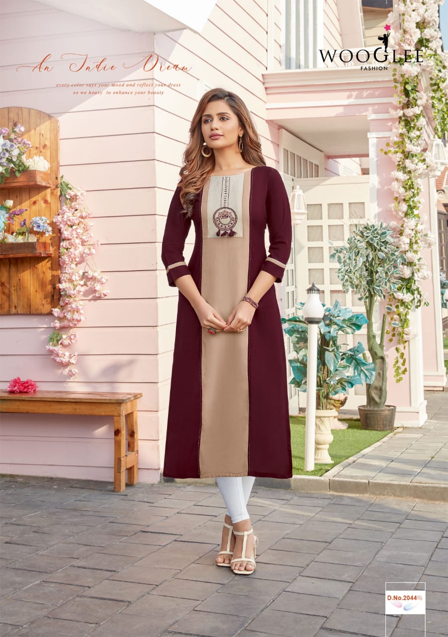 Wooglee Launching Barbella Vol 6 Latest Kurtis Catalogue