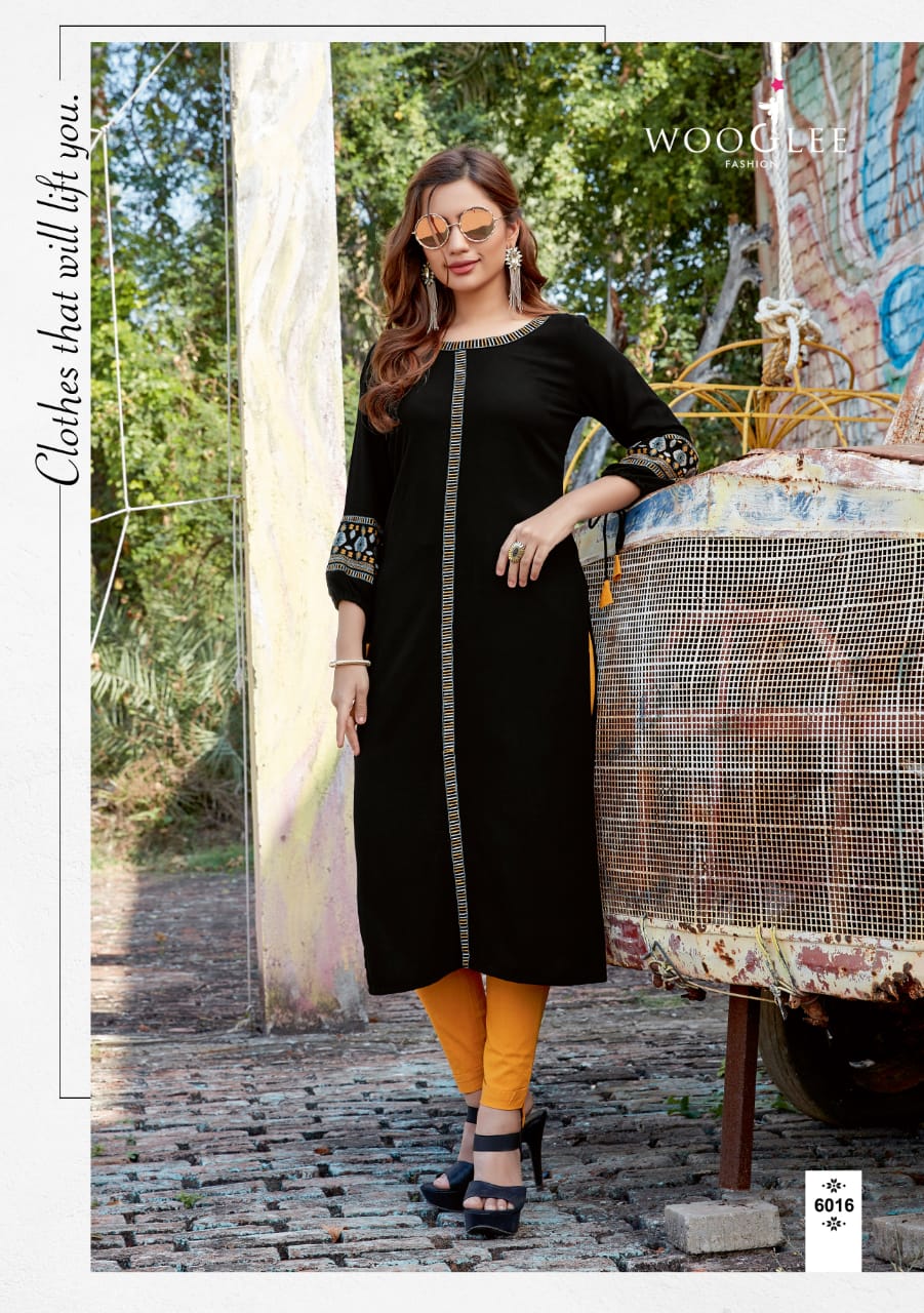Wooglee Presents Kesar Kurti With Bottom Collection