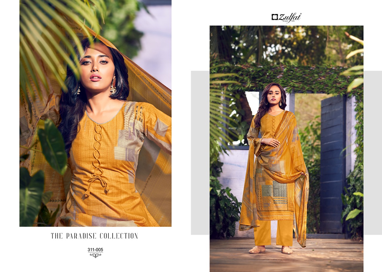 Zulfat Presents Navika Digital Printed  Designer Dress Material