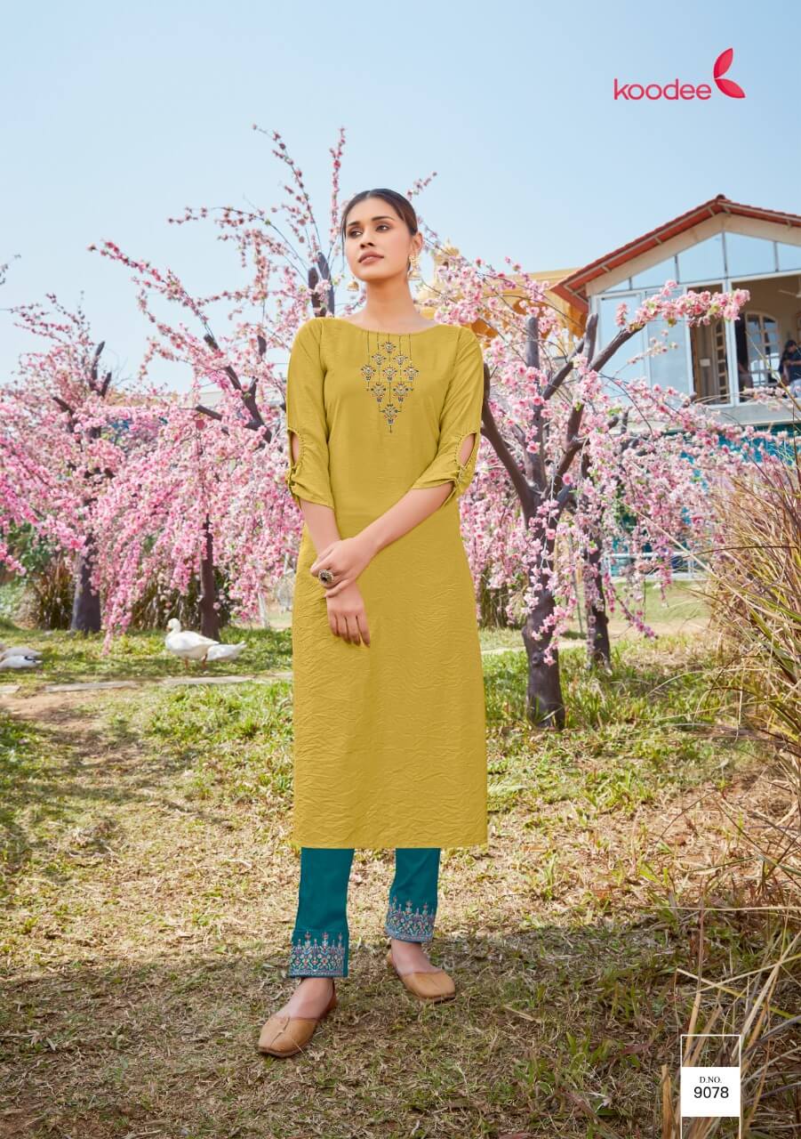 Koodee Presents Mahi Vol6 Fancy Kurti With Bottom