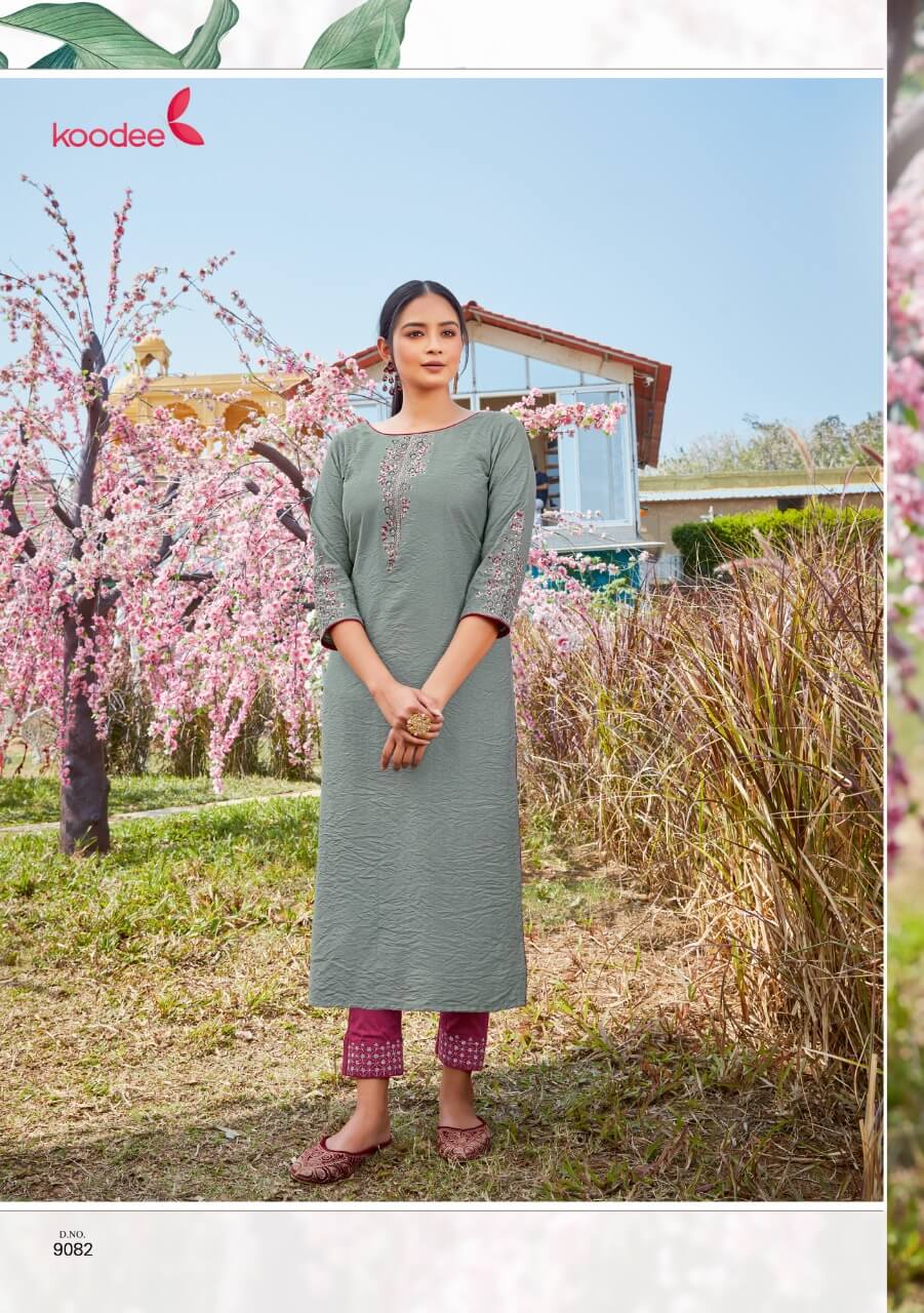 Koodee Presents Mahi Vol6 Fancy Kurti With Bottom
