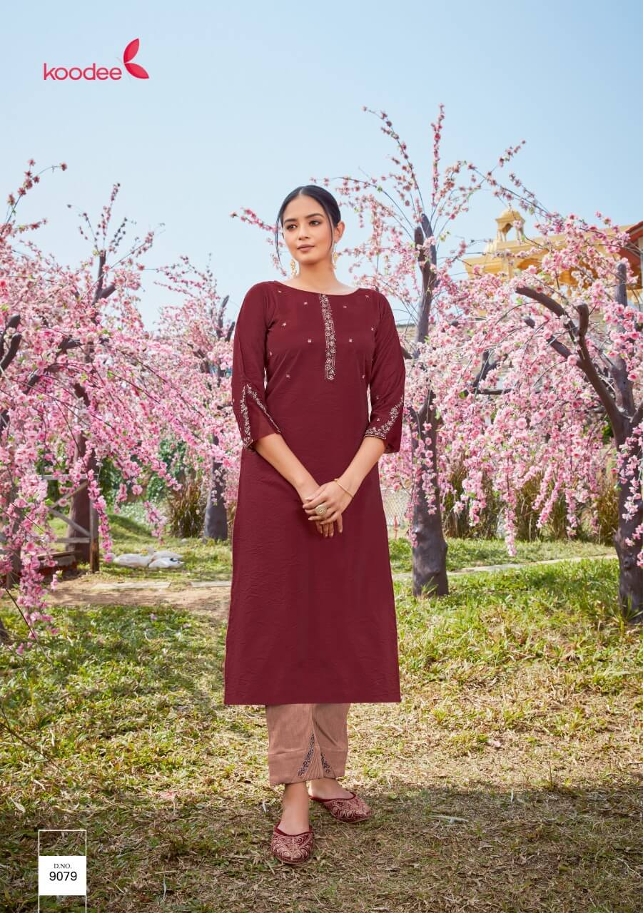 Koodee Presents Mahi Vol6 Fancy Kurti With Bottom