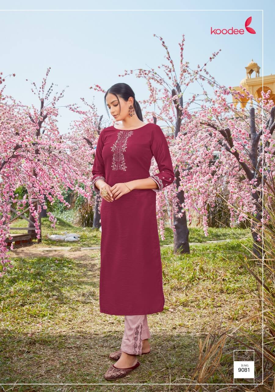 Koodee Presents Mahi Vol6 Fancy Kurti With Bottom