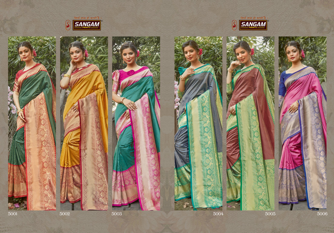 Sangam Presents Kalighata Silk Zari Weaving Silk Sarees