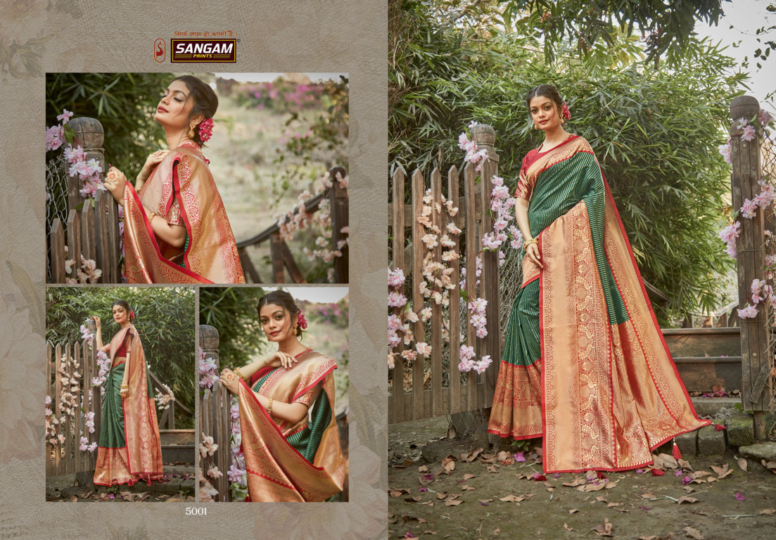 Sangam Presents Kalighata Silk Zari Weaving Silk Sarees