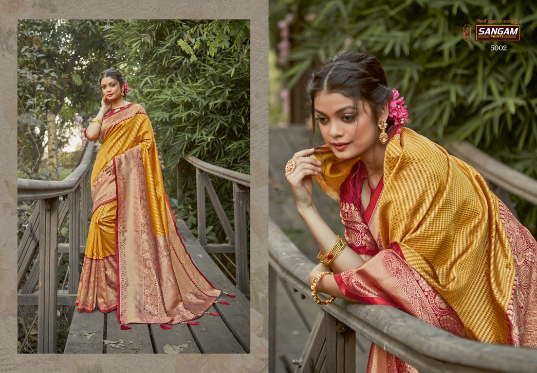 Sangam Presents Kalighata Silk Zari Weaving Silk Sarees