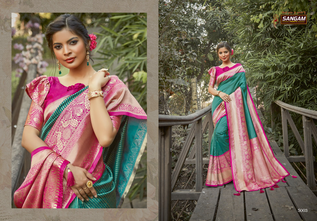 Sangam Presents Kalighata Silk Zari Weaving Silk Sarees