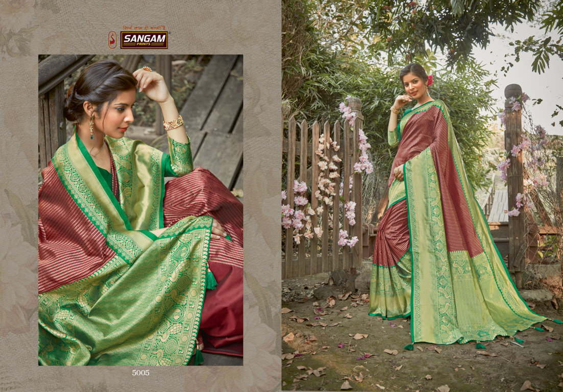 Sangam Presents Kalighata Silk Zari Weaving Silk Sarees