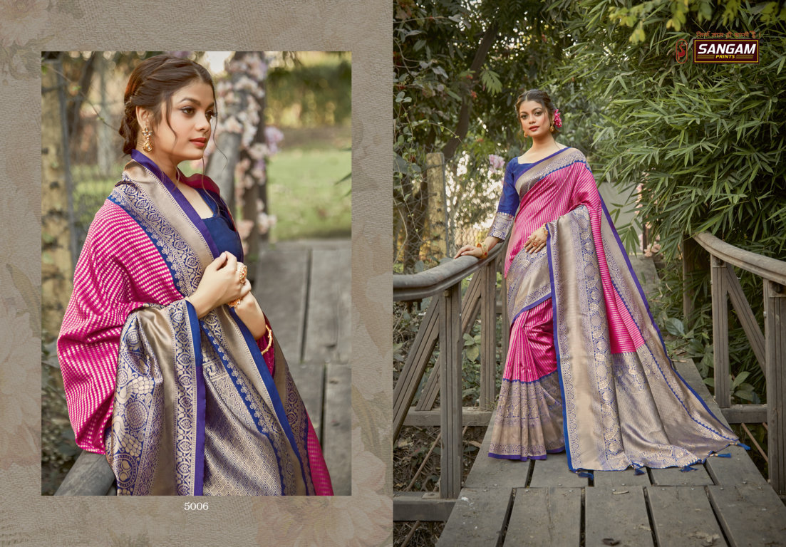 Sangam Presents Kalighata Silk Zari Weaving Silk Sarees