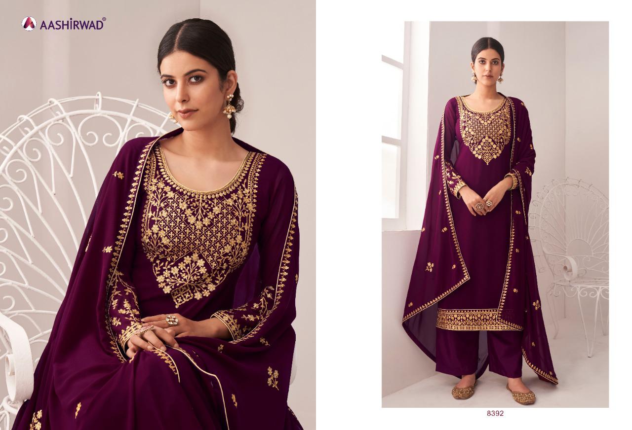 Aashirwad Anita 8390 Series  Semi Stitched Salwar Kameez Wholesale