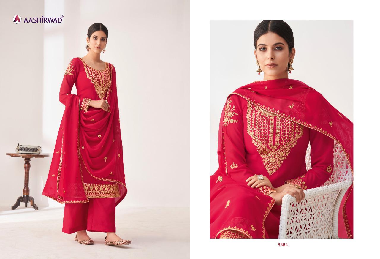 Aashirwad Anita 8390 Series  Semi Stitched Salwar Kameez Wholesale