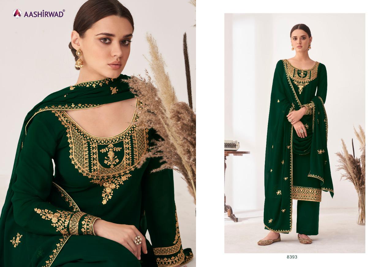 Aashirwad Anita 8390 Series  Semi Stitched Salwar Kameez Wholesale