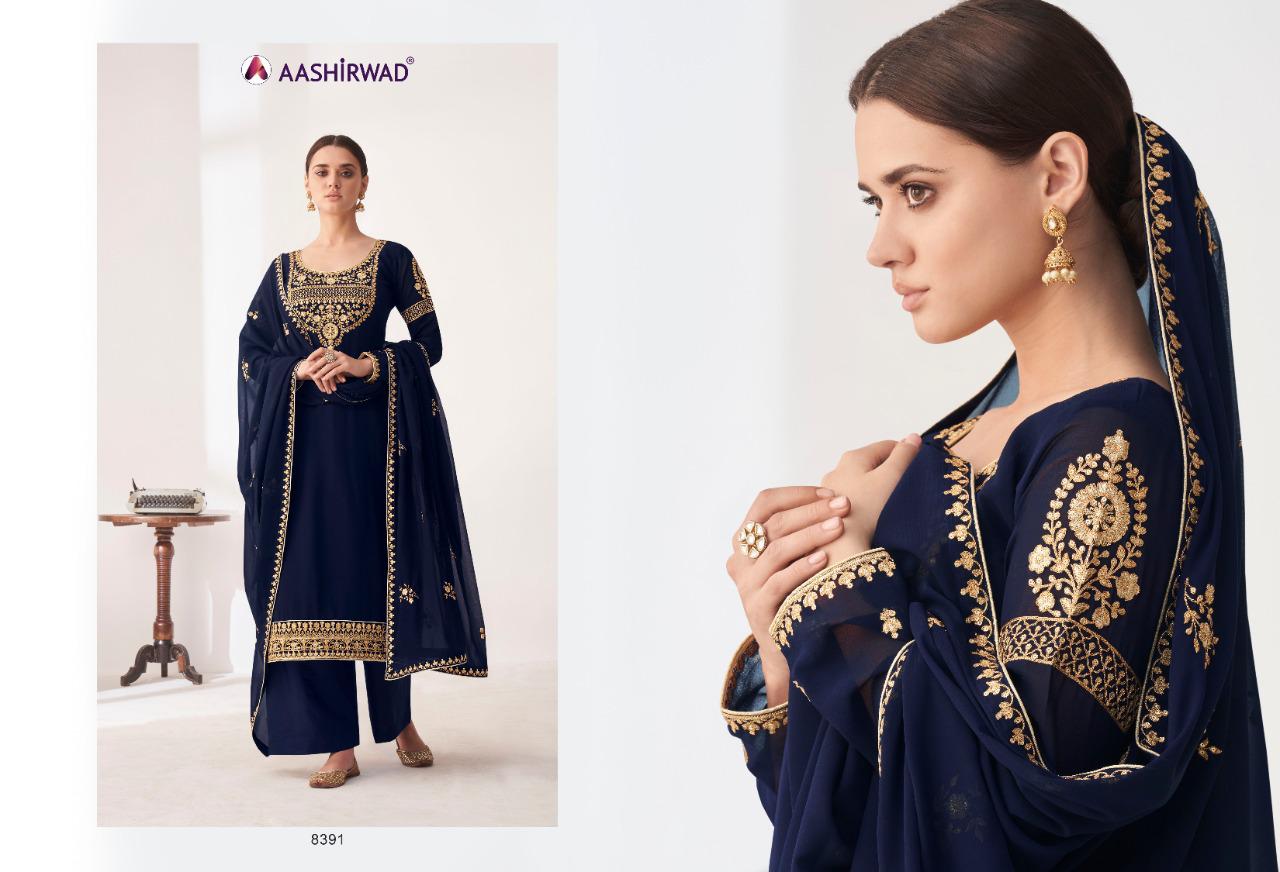 Aashirwad Anita 8390 Series  Semi Stitched Salwar Kameez Wholesale