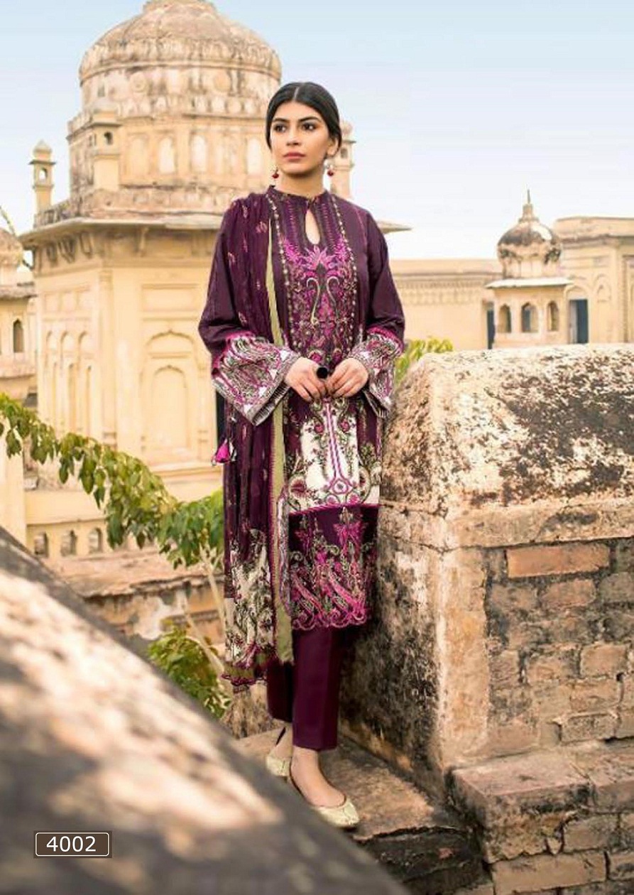 Asifa  Nabeel  Lawn Collection Vol 4 Karachi   Pakistanilawn Suits Wholesale