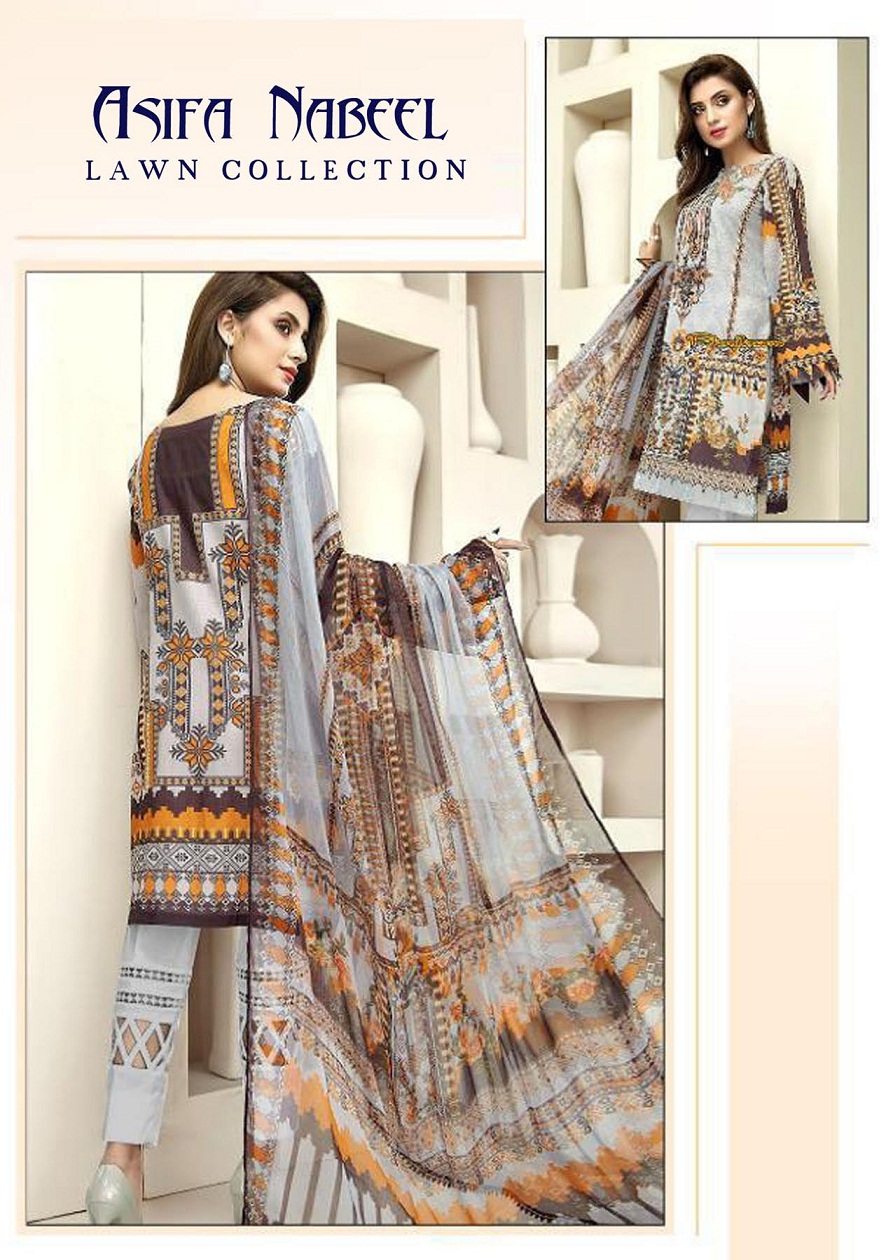 Asifa  Nabeel  Lawn Collection Vol 4 Karachi   Pakistanilawn Suits Wholesale