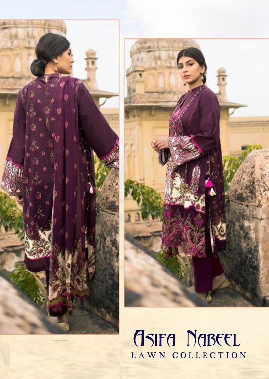 Asifa  Nabeel  Lawn Collection Vol 4 Karachi   Pakistanilawn Suits Wholesale