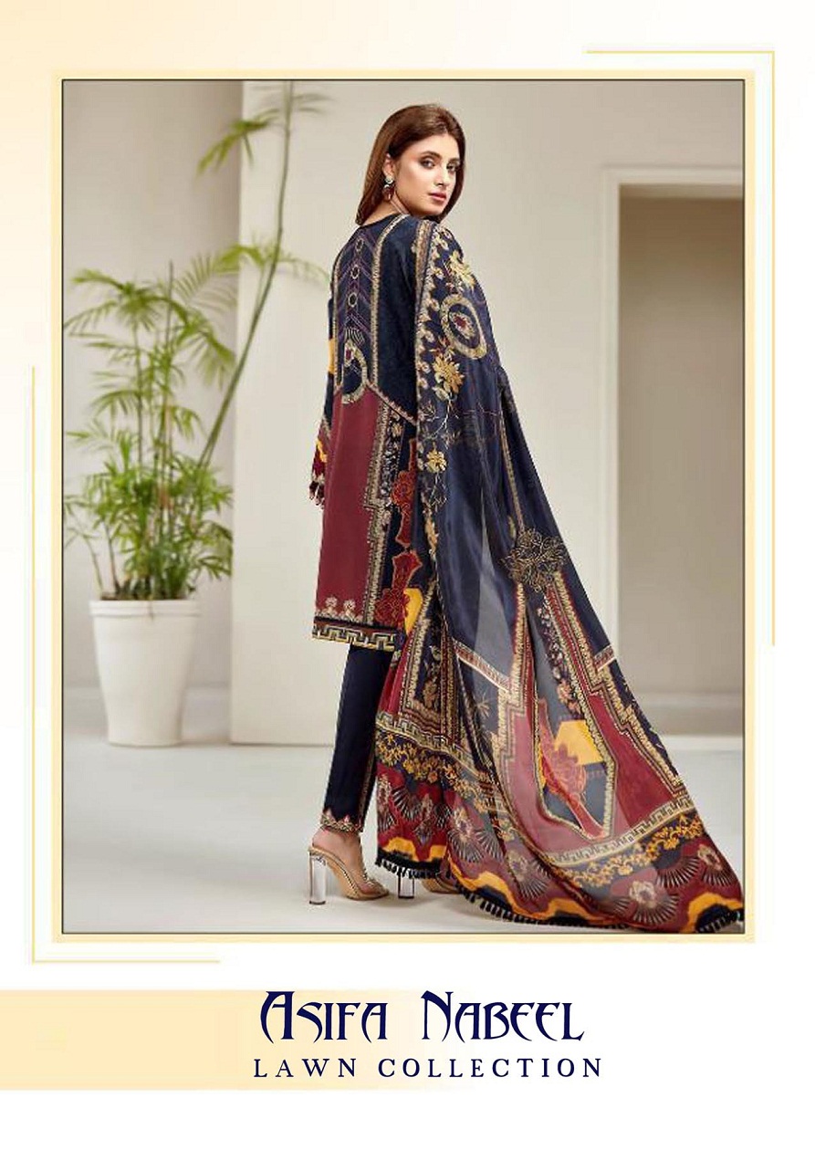 Asifa  Nabeel  Lawn Collection Vol 4 Karachi   Pakistanilawn Suits Wholesale