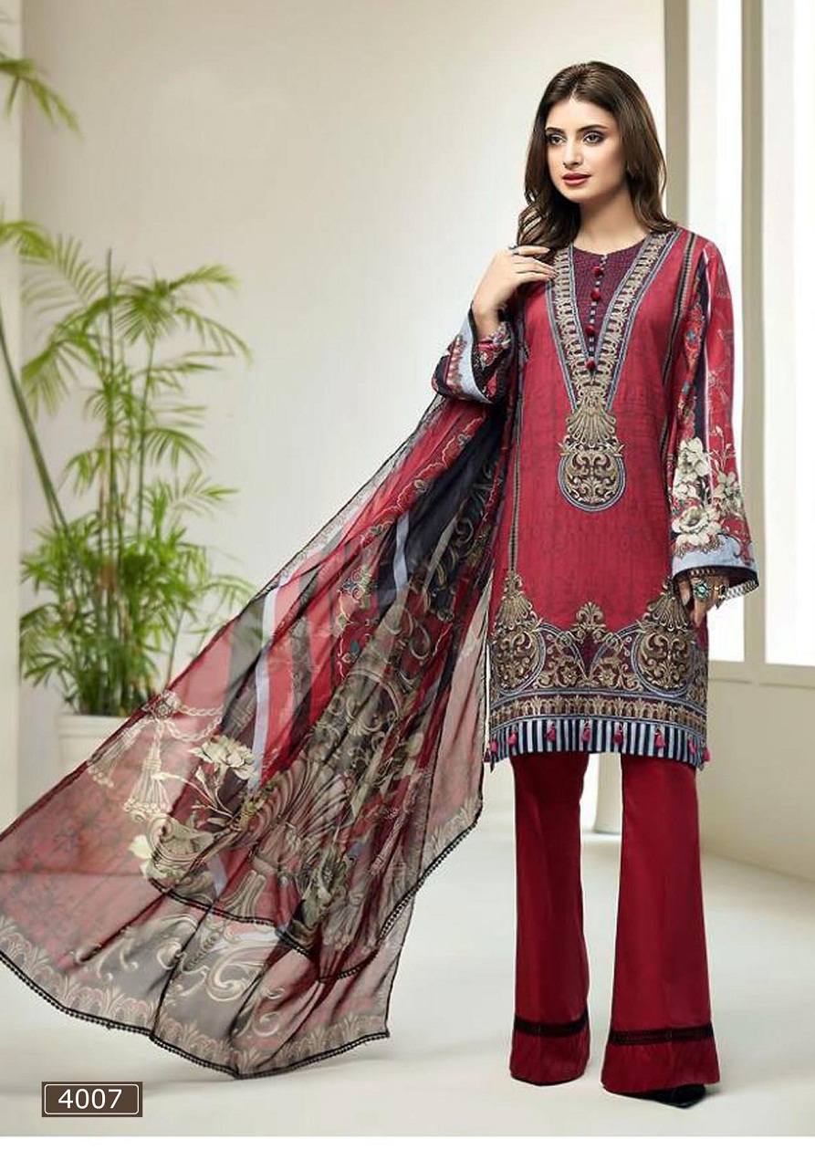 Asifa  Nabeel  Lawn Collection Vol 4 Karachi   Pakistanilawn Suits Wholesale