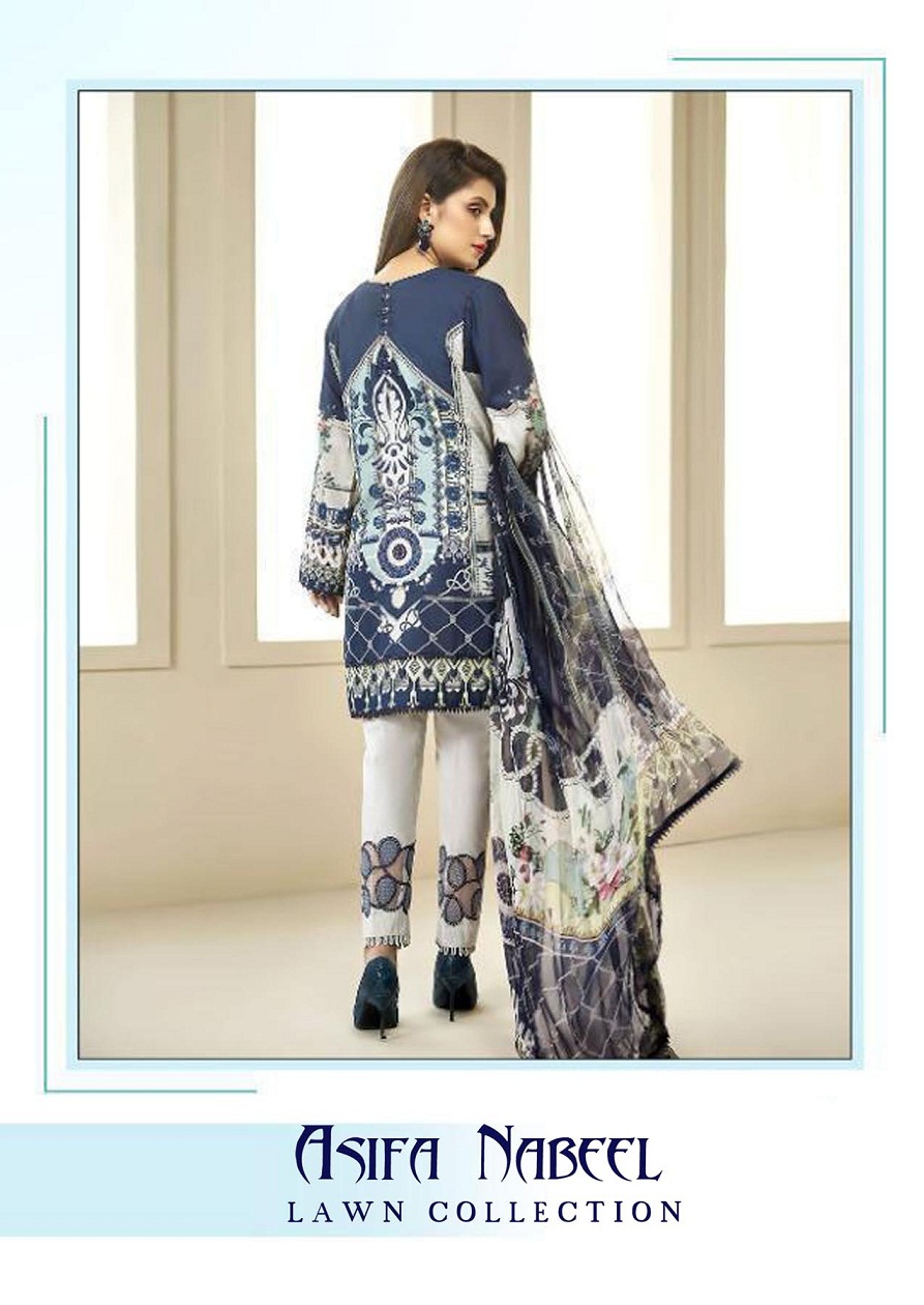 Asifa  Nabeel  Lawn Collection Vol 4 Karachi   Pakistanilawn Suits Wholesale