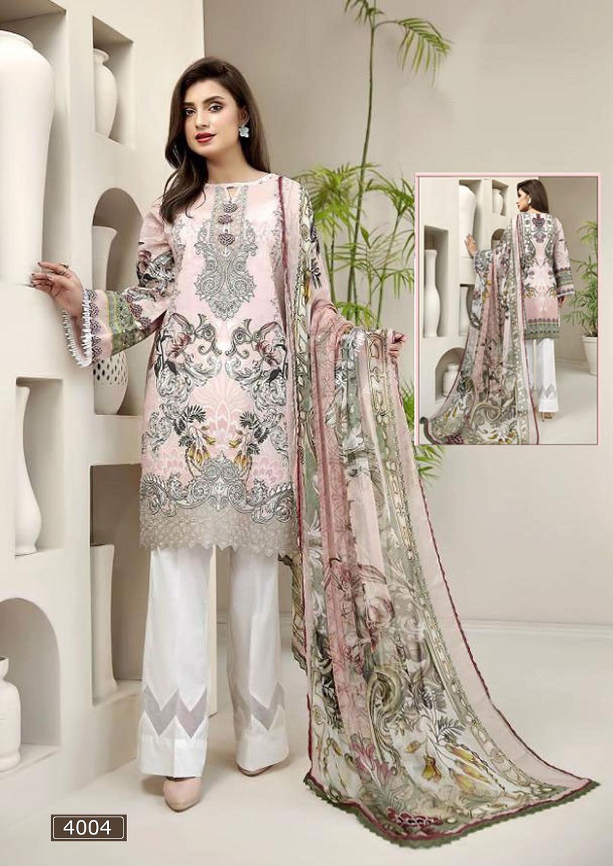 Asifa  Nabeel  Lawn Collection Vol 4 Karachi   Pakistanilawn Suits Wholesale