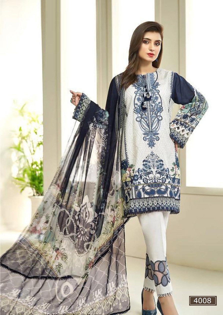 Asifa  Nabeel  Lawn Collection Vol 4 Karachi   Pakistanilawn Suits Wholesale
