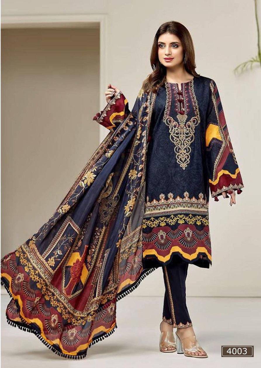 Asifa  Nabeel  Lawn Collection Vol 4 Karachi   Pakistanilawn Suits Wholesale