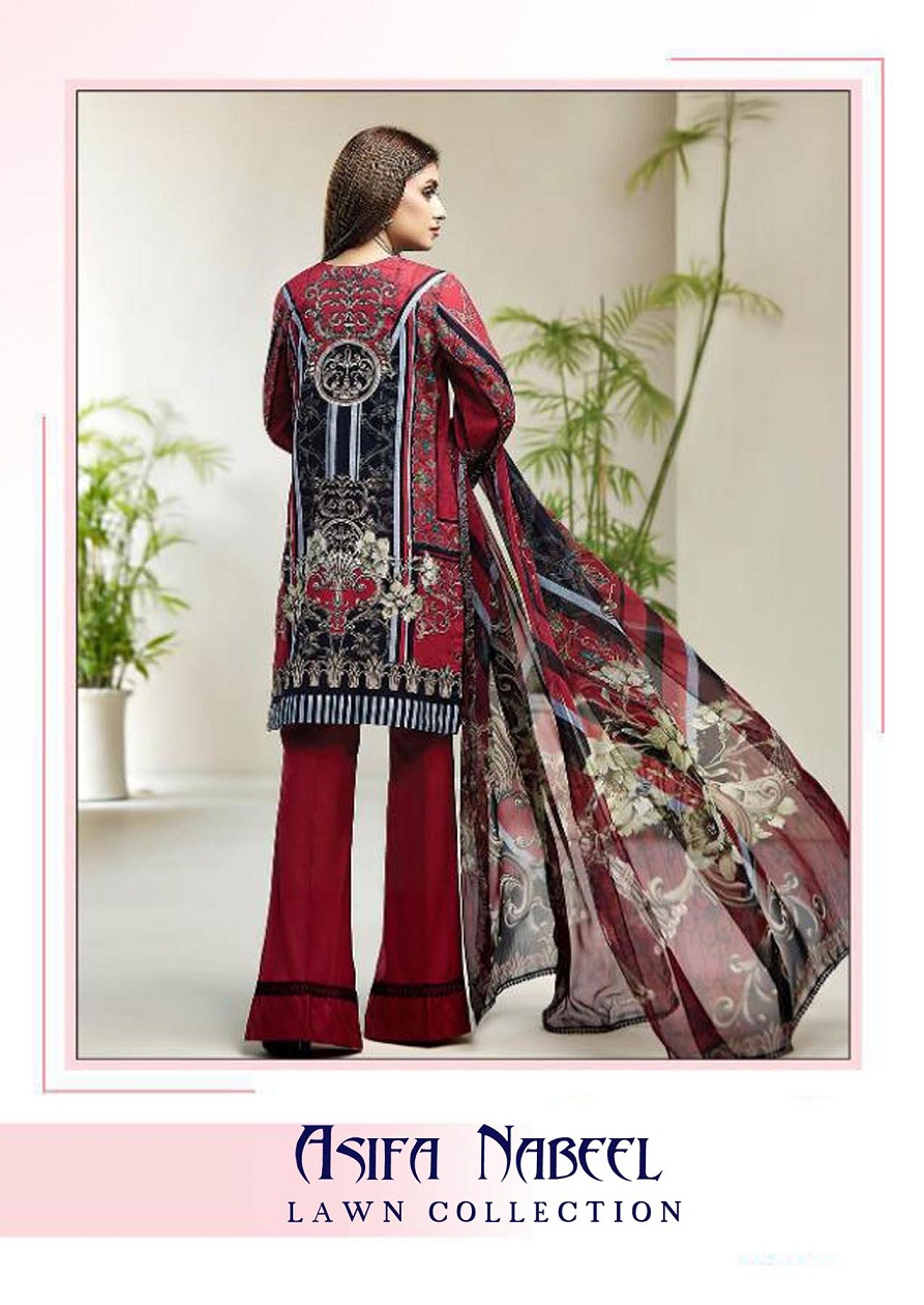 Asifa  Nabeel  Lawn Collection Vol 4 Karachi   Pakistanilawn Suits Wholesale