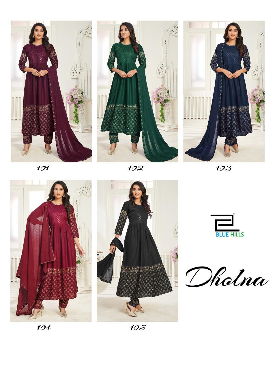 Blue Hills Dholna Vol 1 Buy Latest Designer Anarkali Online