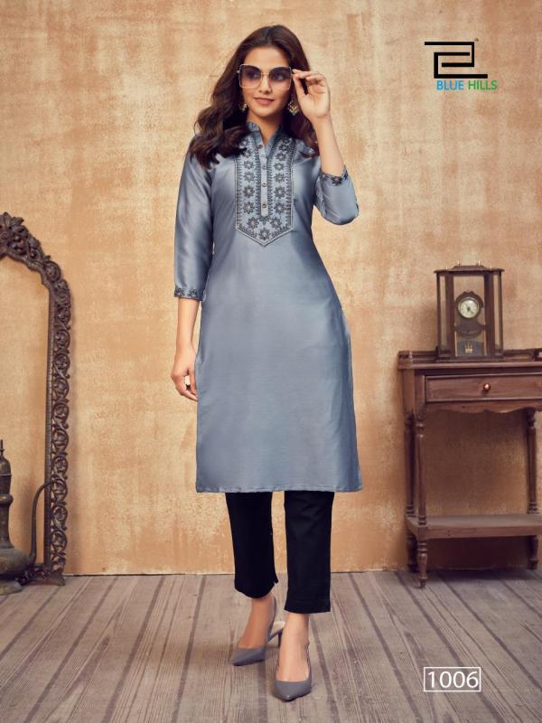 Blue Hills Launching Solid Vol 1 Straight Cut Kurtis Shopping