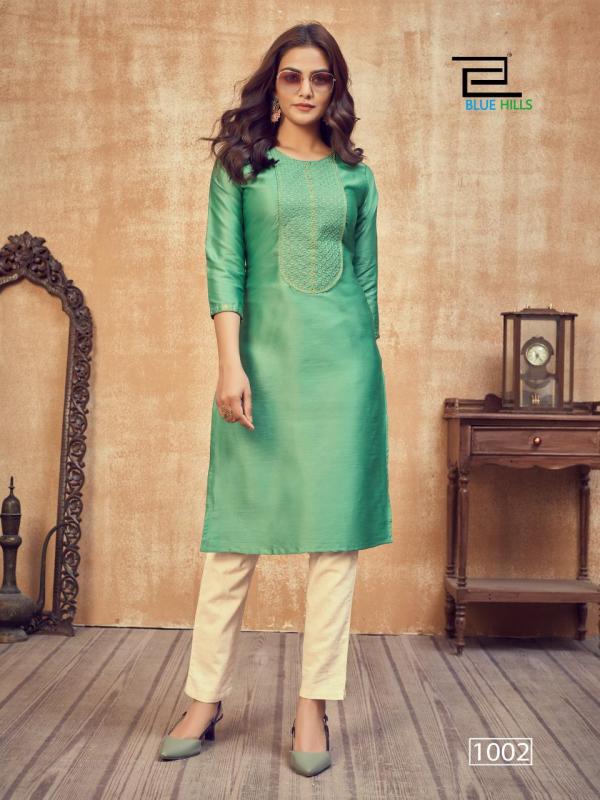 Blue Hills Launching Solid Vol 1 Straight Cut Kurtis Shopping
