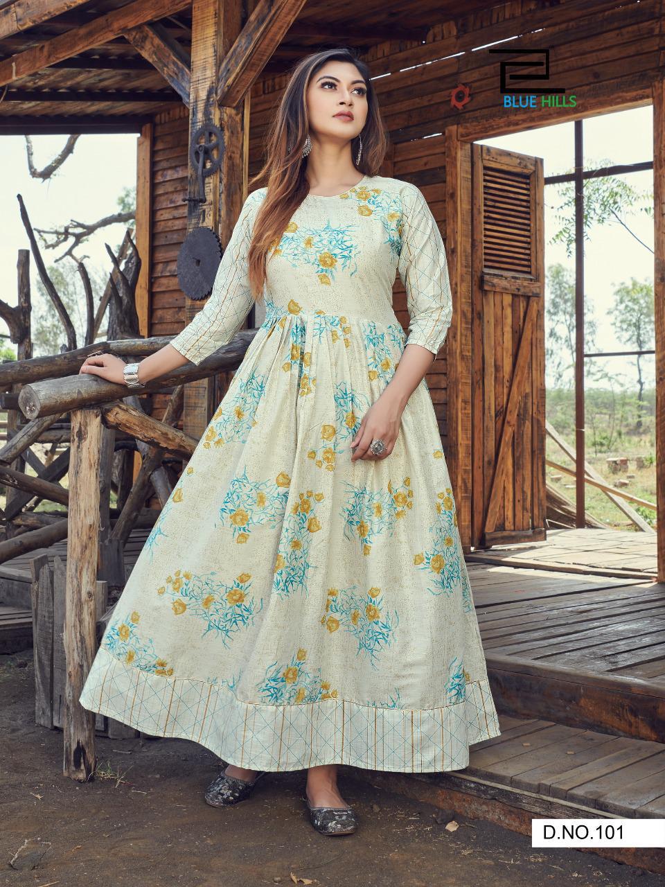 Blue Hills Livik Vol 3 Anarkali Kurtis: Buy Anarkali Kurtis Online At Best Prices