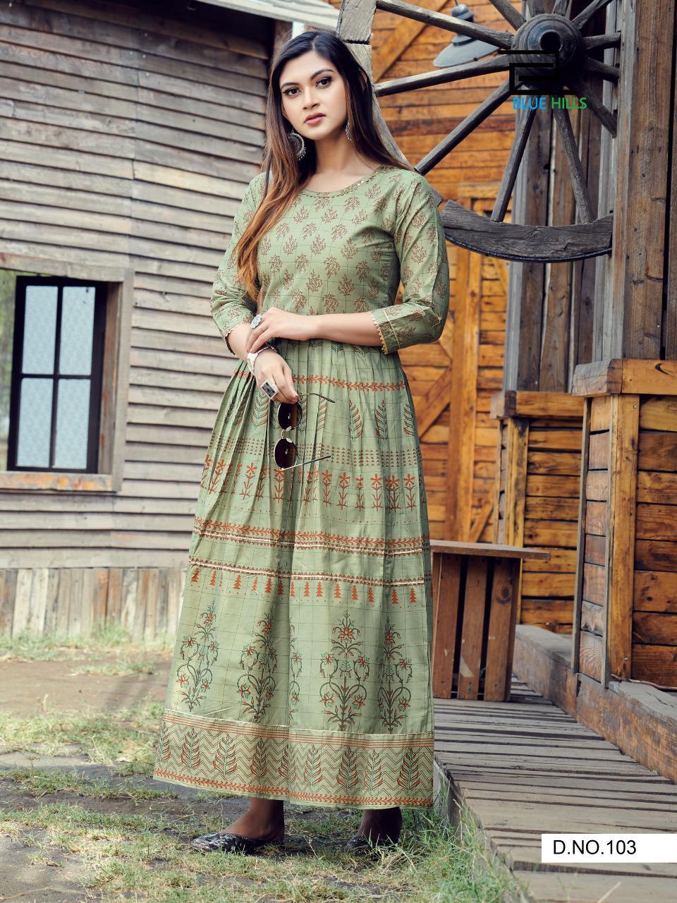 Blue Hills Livik Vol 3 Anarkali Kurtis: Buy Anarkali Kurtis Online At Best Prices