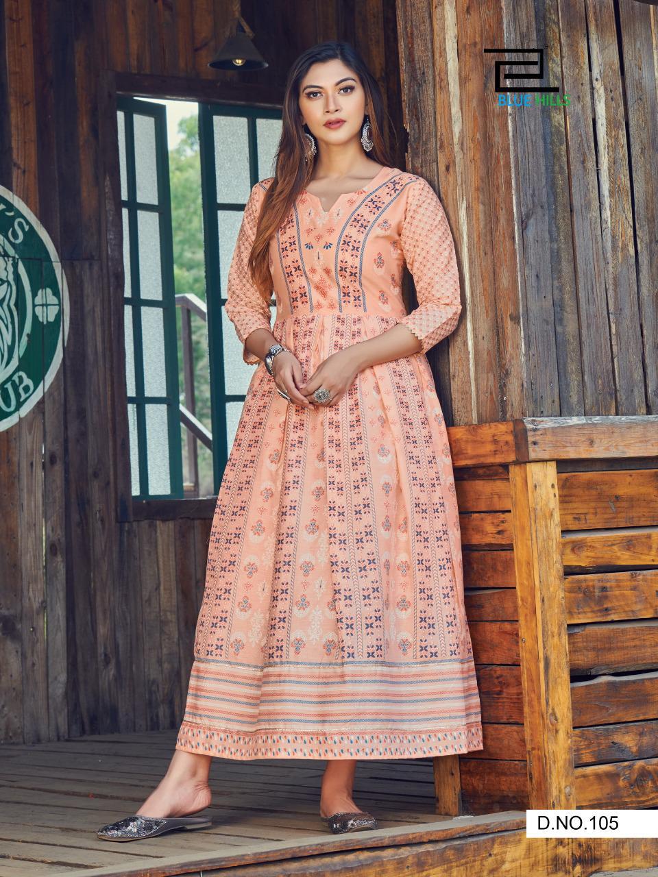 Blue Hills Livik Vol 3 Anarkali Kurtis: Buy Anarkali Kurtis Online At Best Prices