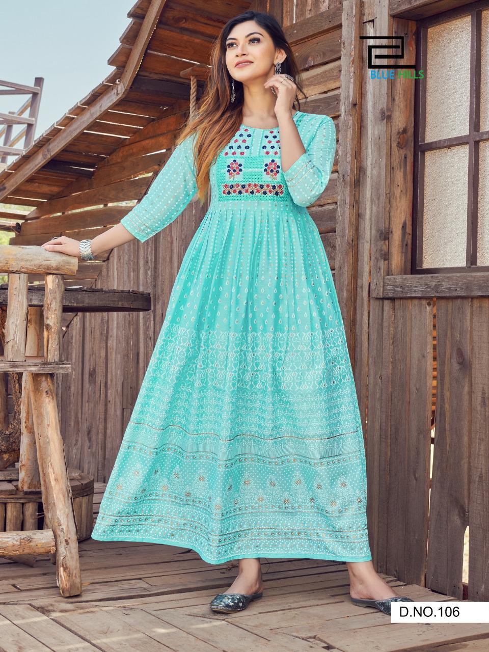 Blue Hills Livik Vol 3 Anarkali Kurtis: Buy Anarkali Kurtis Online At Best Prices