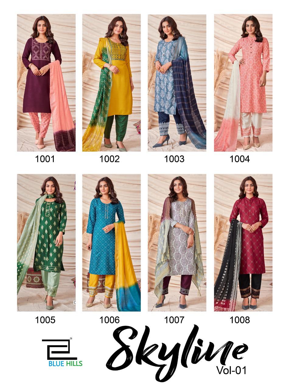Blue Hills Skyline  Vol 1 Readymade Kurti Buy Designer Kurtis For Women  Catalog