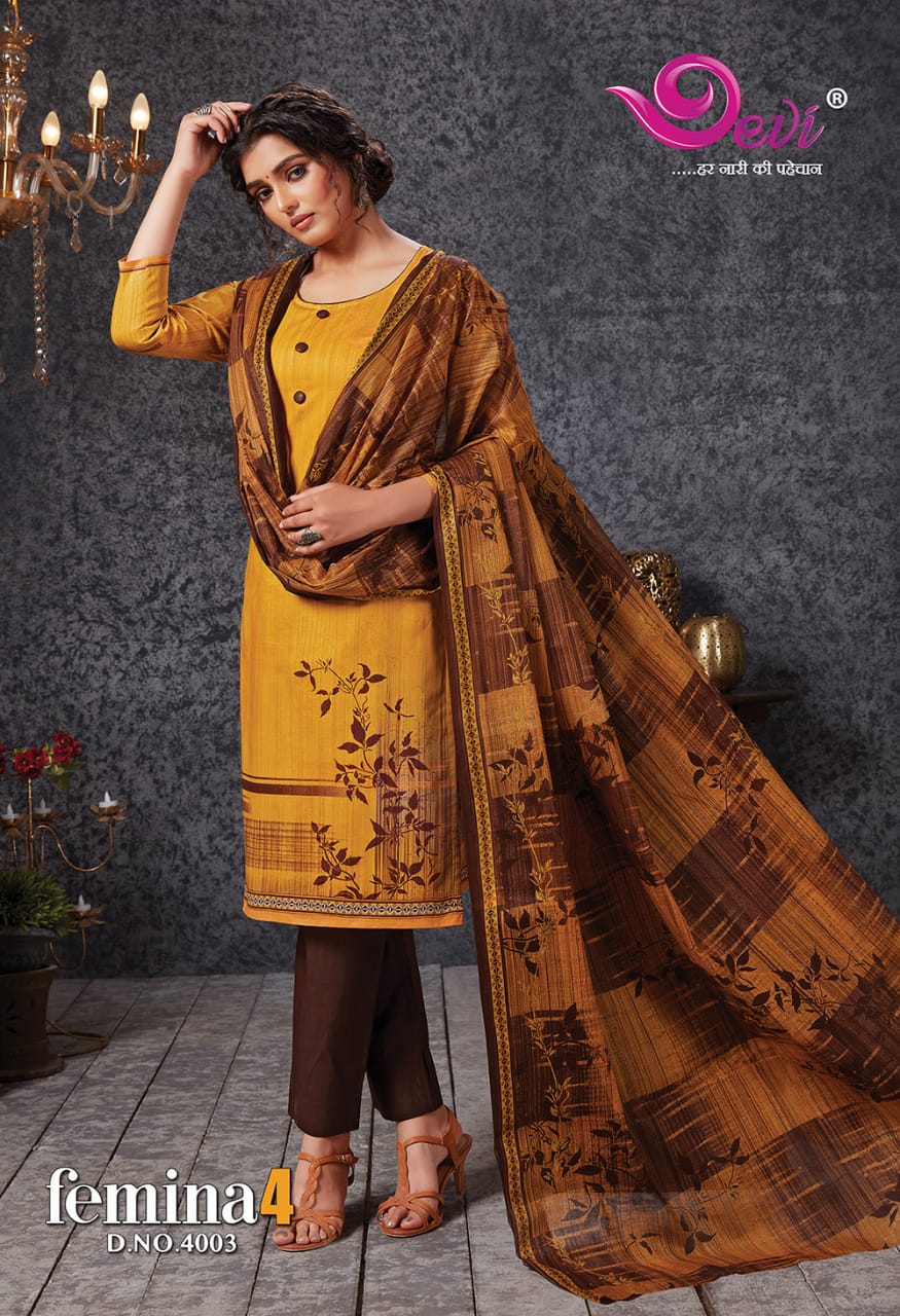 Devi Presents Femina Vol 4  Cotton Dress Material Online