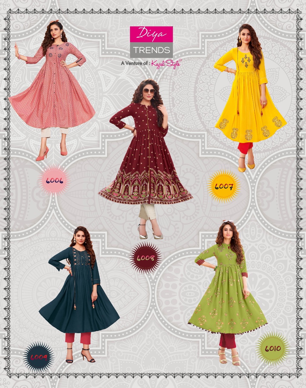 Diya Trends Ethnicity Vol 6 Designer Kurti Buy Branded Online Wholesale Shop