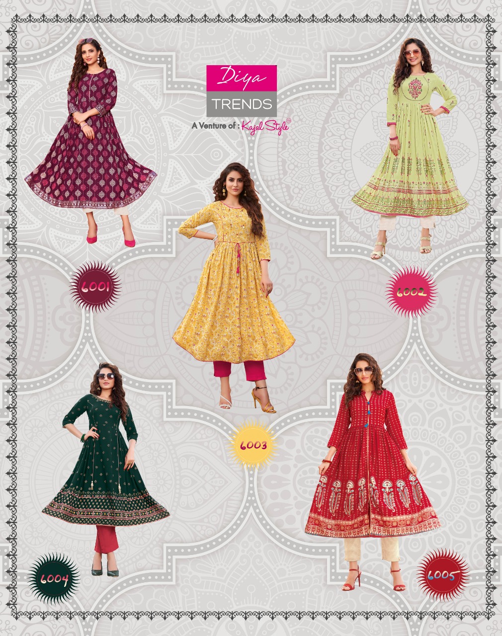 Diya Trends Ethnicity Vol 6 Designer Kurti Buy Branded Online Wholesale Shop
